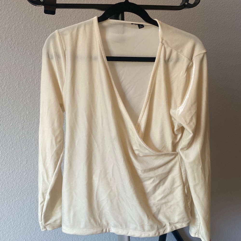 J.Crew white long sleeve shirt